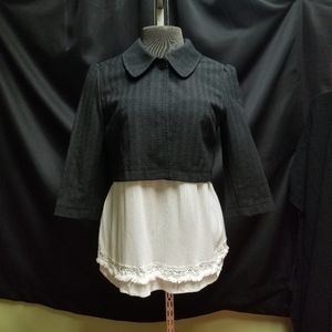 Express Preppy Cropped Black Blazer